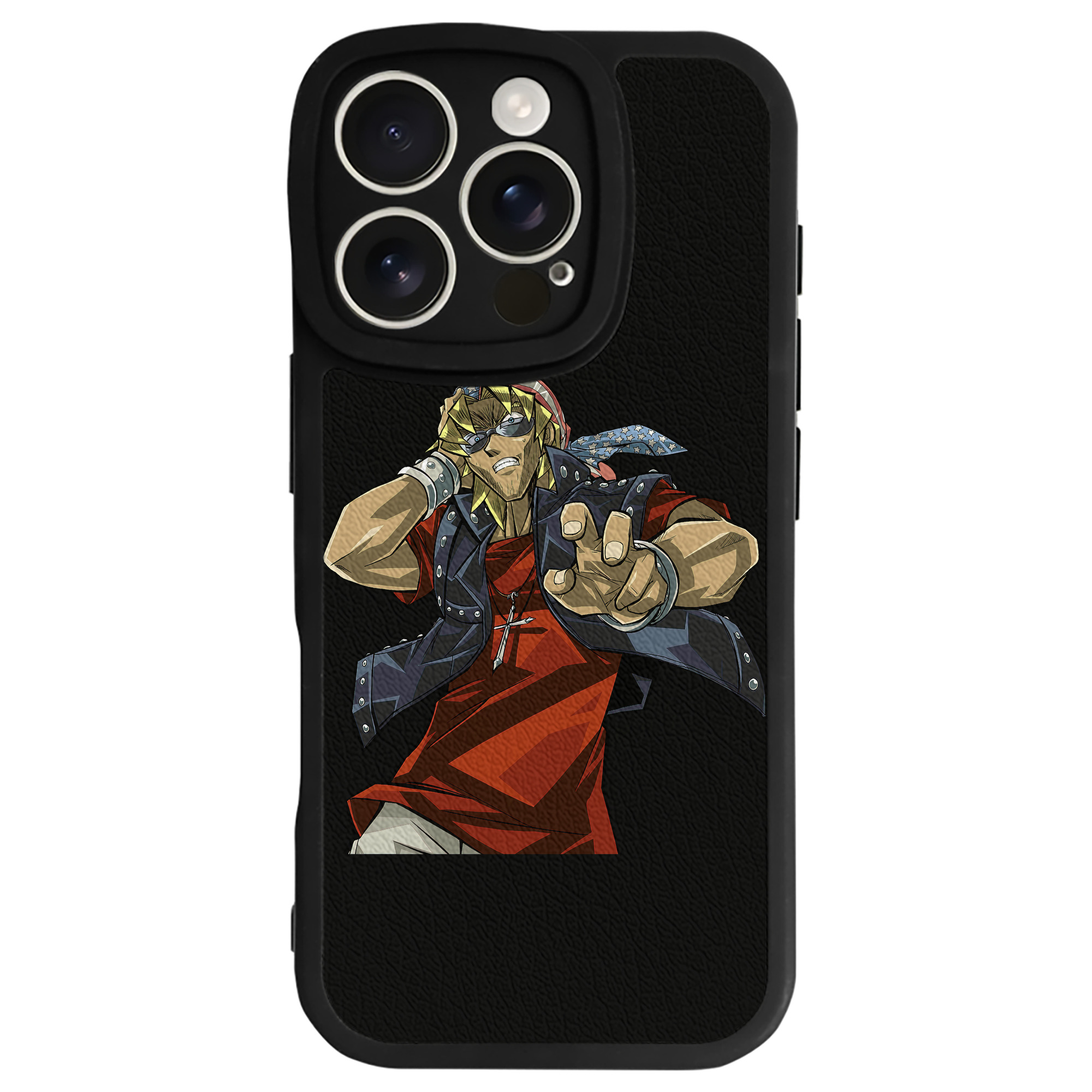 （画像用） 遊☆戯☆王 Yu-Gi-Oh! 【iPhone 16シリーズ対応】シリコンスマホケース（レザー調） 材質：シリコン